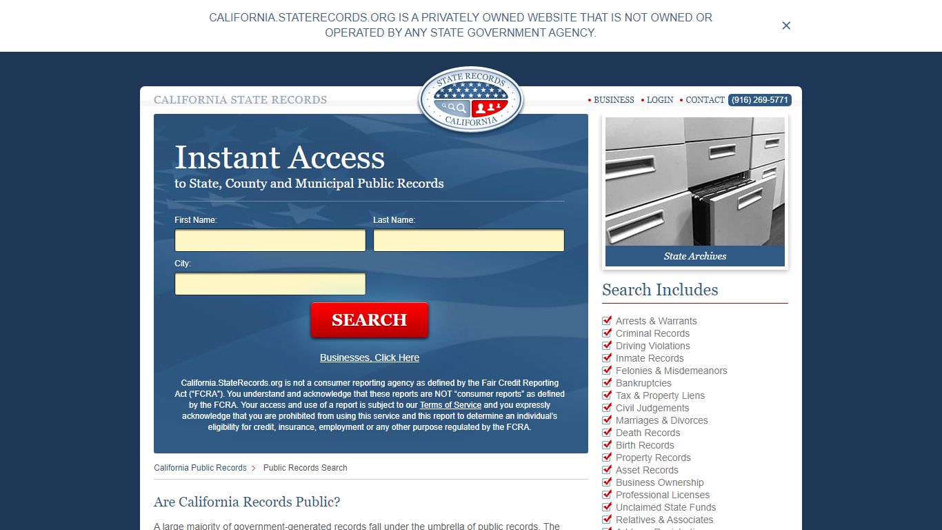 California Public Records | StateRecords.org